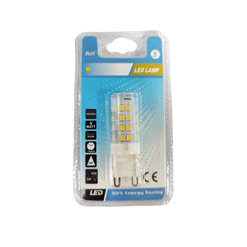 Λάμπα LED G9 5W 400lm – LED Bulb G9 - Γκρι - Εκρού OEM