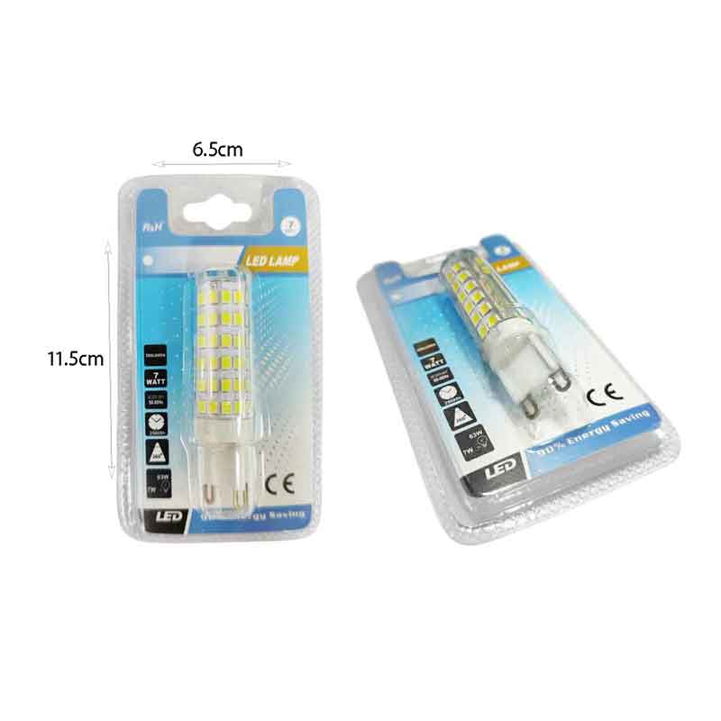 Λάμπα LED G9 7W 580lm – LED Bulb G9 - Γκρι - Εκρού OEM