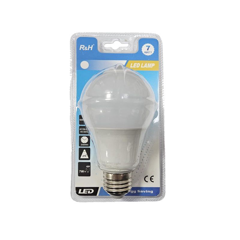 R&H Λάμπα LED E27 7W - Led Lamp - Γκρι - Εκρού OEM