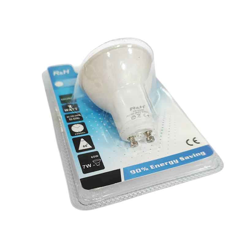 Λάμπα LED GU10 7W 6500K– LED Bulb - Γκρι - Εκρού OEM