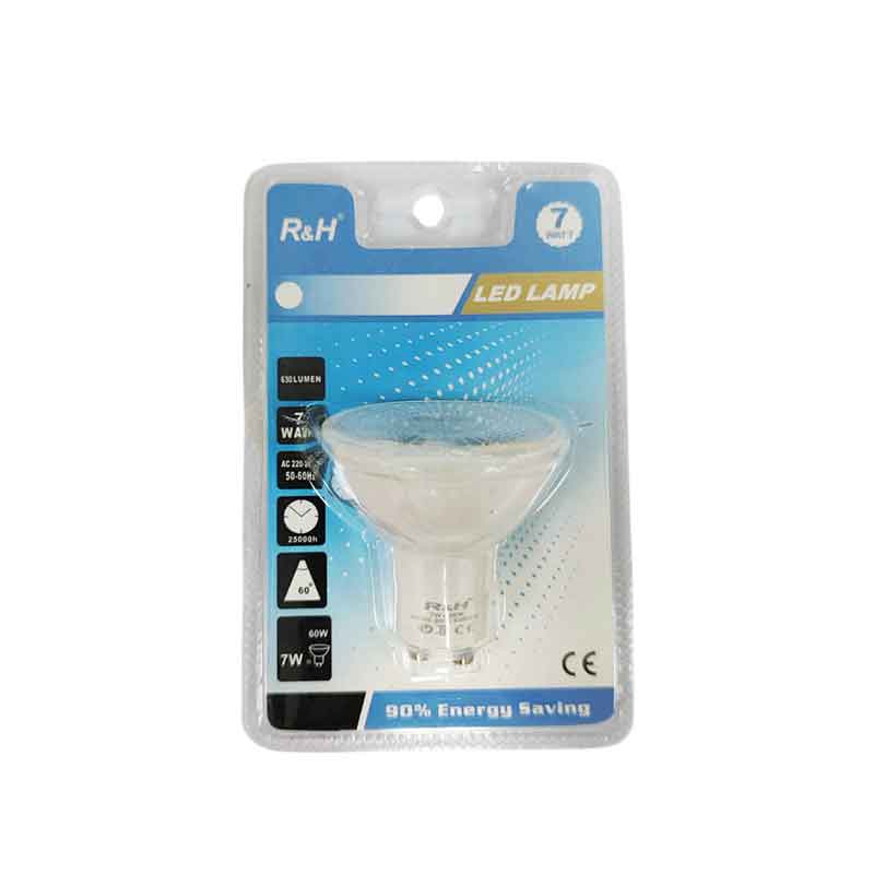 Λάμπα LED GU10 7W 6500K– LED Bulb - Γκρι - Εκρού OEM
