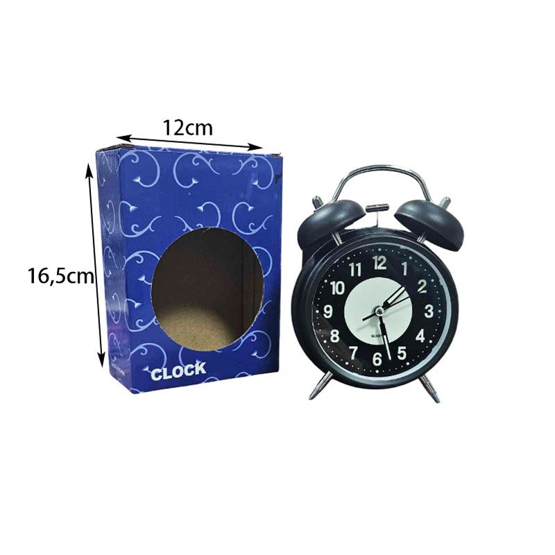 Επιτραπέζιο Ρολόι με Ξυπνητήρι - Alarm clock - Βεραμάν - Γαλάζιο - Λευκό - Μαύρο - Ροζ OEM