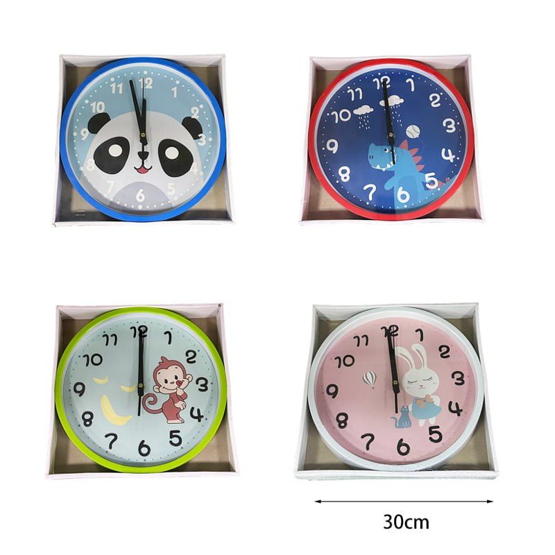 Ρολόι τοίχου παιδικό - Kids wall clock - Μπλε OEM