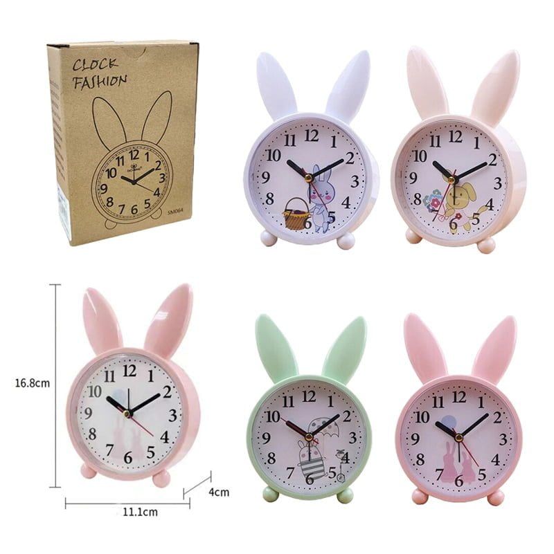 Επιτραπέζιο Ρολόι με Ξυπνητήρι SM064 - Alarm clock - Ροζ OEM