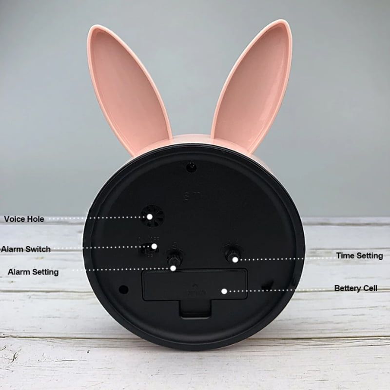 Επιτραπέζιο Ρολόι με Ξυπνητήρι SM064 - Alarm clock - Λευκό OEM