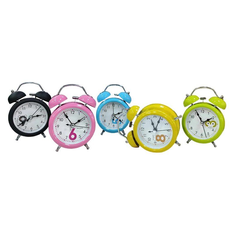 Επιτραπέζιο Ρολόι με Ξυπνητήρι - Alarm clock - Κίτρινο OEM