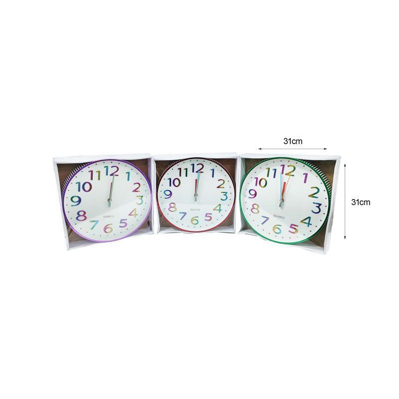Ρολόι τοίχου - Wall clock - Μωβ OEM