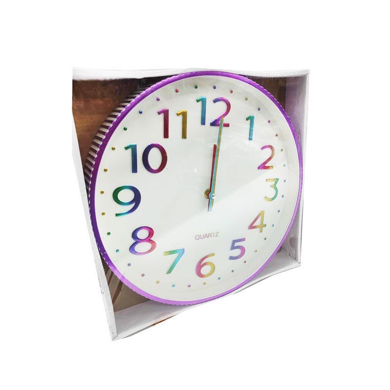 Ρολόι τοίχου - Wall clock - Μωβ OEM
