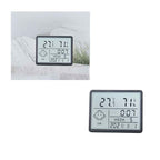 Ψηφιακό ρολόι υγρόμετρο - Digital Hygrometer clock - Γκρι - Μαύρο OEM