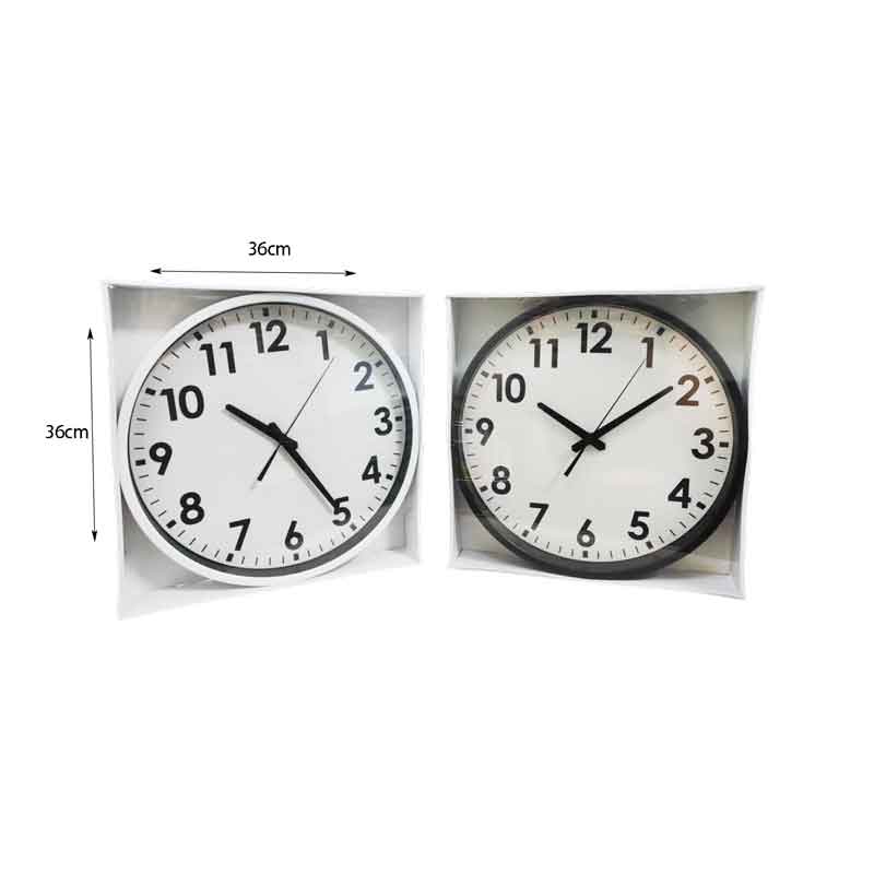 Ρολόι Τοίχου Ø35cm – Wall Clock Ø35cm - Μαύρο OEM