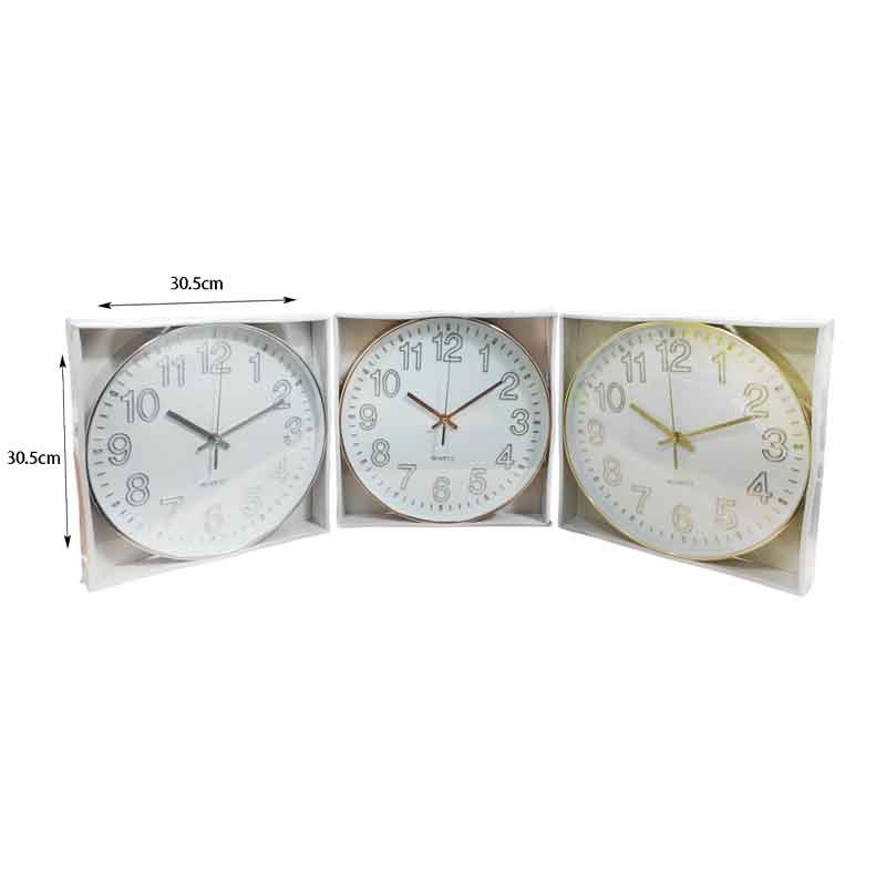 Ρολόι Τοίχου Ø30cm – Wall Clock Ø30cm - Χρυσό OEM