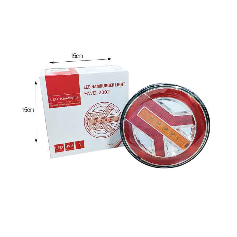 Φως Τρέιλερ Με LED Στρογγυλό 12-24V- Headlights Hamburger OEM