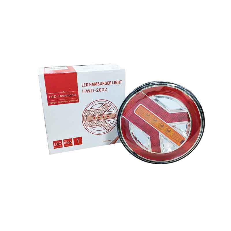 Φως Τρέιλερ Με LED Στρογγυλό 12-24V- Headlights Hamburger OEM