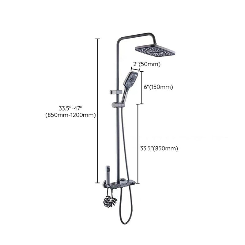 Yimanuo Ρυθμιζόμενη Στήλη Ντουζ με Μπαταρία - Adjustable Shower Column with Faucet OEM