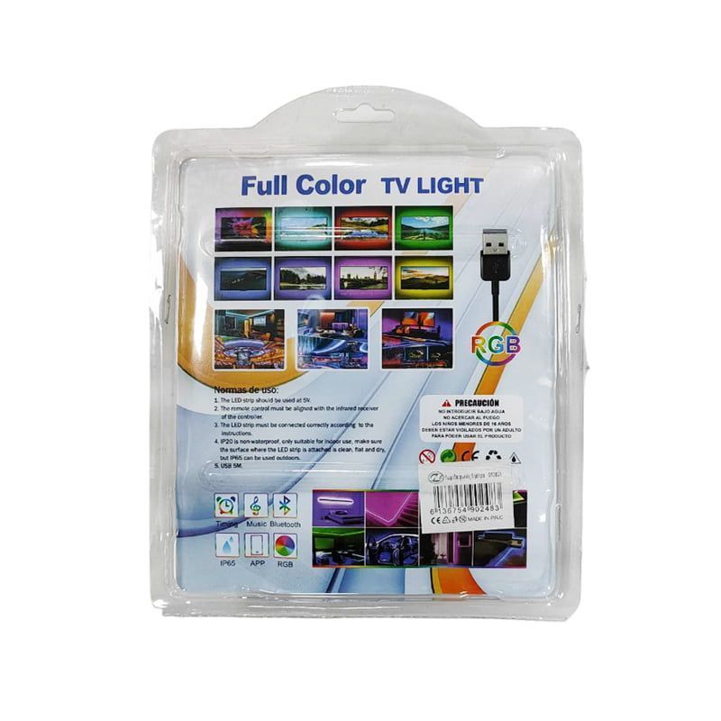 Ταινία Led για τηλεόραση RGB ΙΡ65 5Μ - Full color TV light OEM