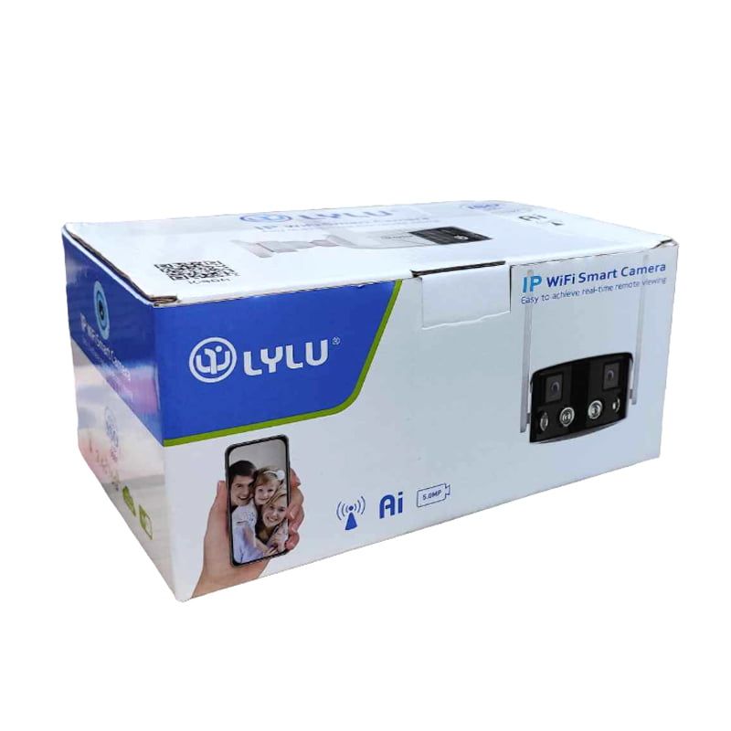 Lylu IP Κάμερα ασφαλείας 5.0MP - Dual Lens Wide View IP WIFI Smart Camera 5.0MP Ai LYLU