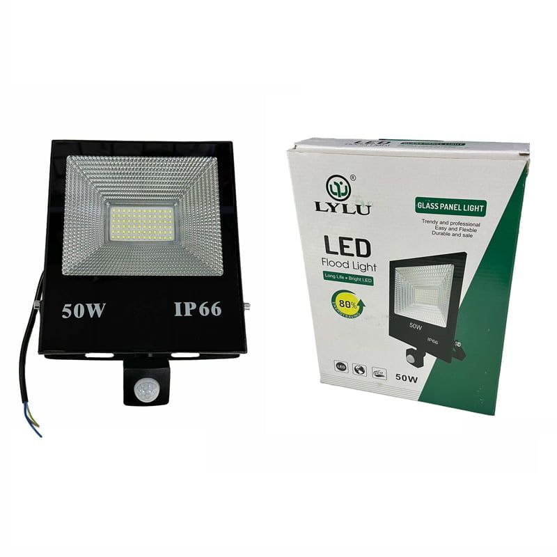 Lylu LED προβολέας με ανιχνευτή κίνησης IP66 50W - LED flood light OEM
