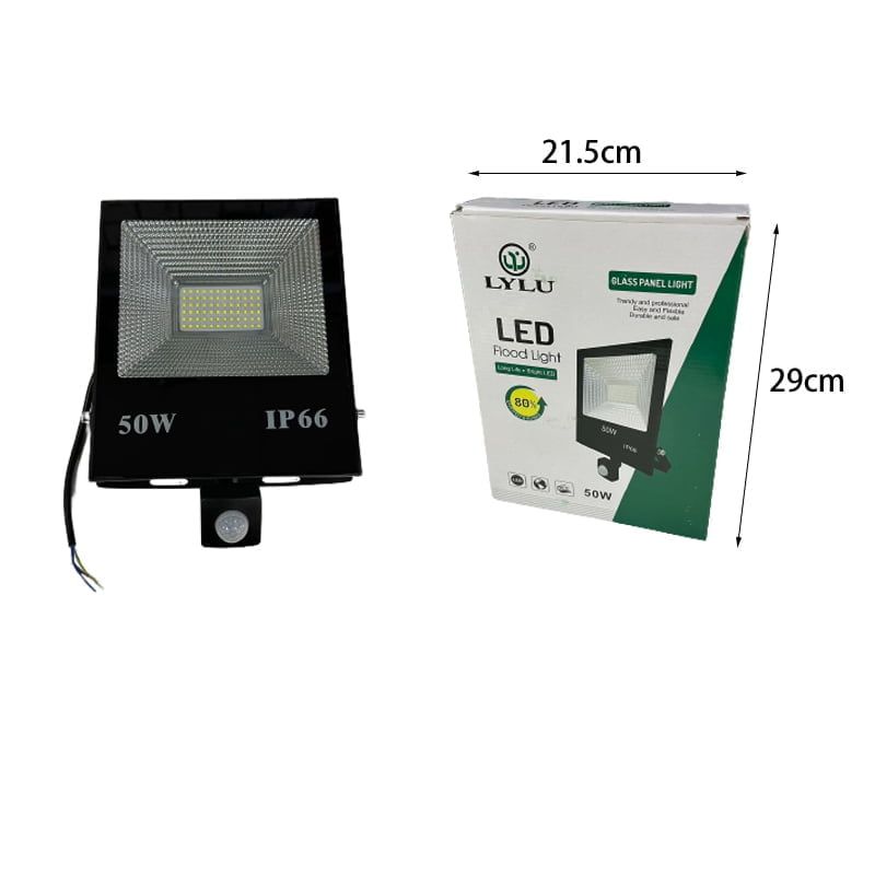 Lylu LED προβολέας με ανιχνευτή κίνησης IP66 50W - LED flood light OEM