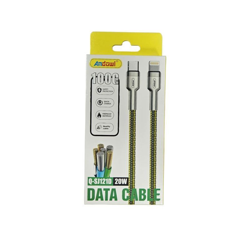 Andowl Καλώδιο δεδομένων Type-C σε Lighting 20W Q-SJ121D - Data Cable ANDOWL