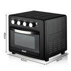 RAF Φριτέζα Αέρος & Ηελκτρικόσ Φούρνος 32lt 1700W R.5331 - Electric Oven & Air Fryer & Toaster RAF