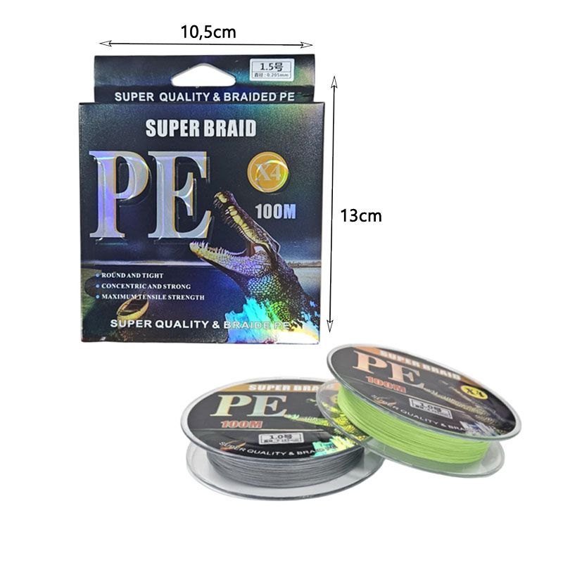 Νήμα Ψαρέματος / Πετονιά 100m X4 0.205mm (1.5) - Super Braid PE Fishing Line OEM