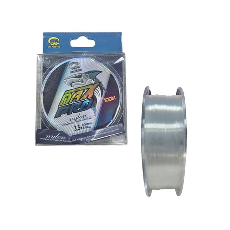 Νάιλον Πετονιά Ψαρέματος MAX PRO 100m – 3.5# 0.30mm / 8.6 kg - Nylon Fishing Line Default Title