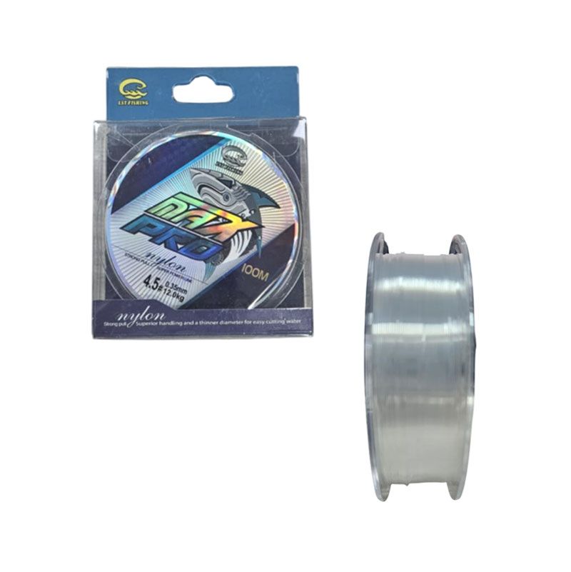 Νάιλον Πετονιά Ψαρέματος MAX PRO 100m – 4.5# 0.35mm / 12.0kg - Nylon Fishing Line Default Title