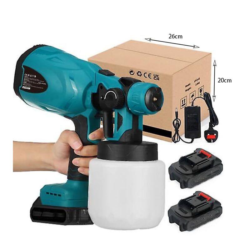 Πιστόλι Βαφής με 2 Μπαταρίες 28V - Professional Power Tools Portable Spray Gun Li-ion OEM