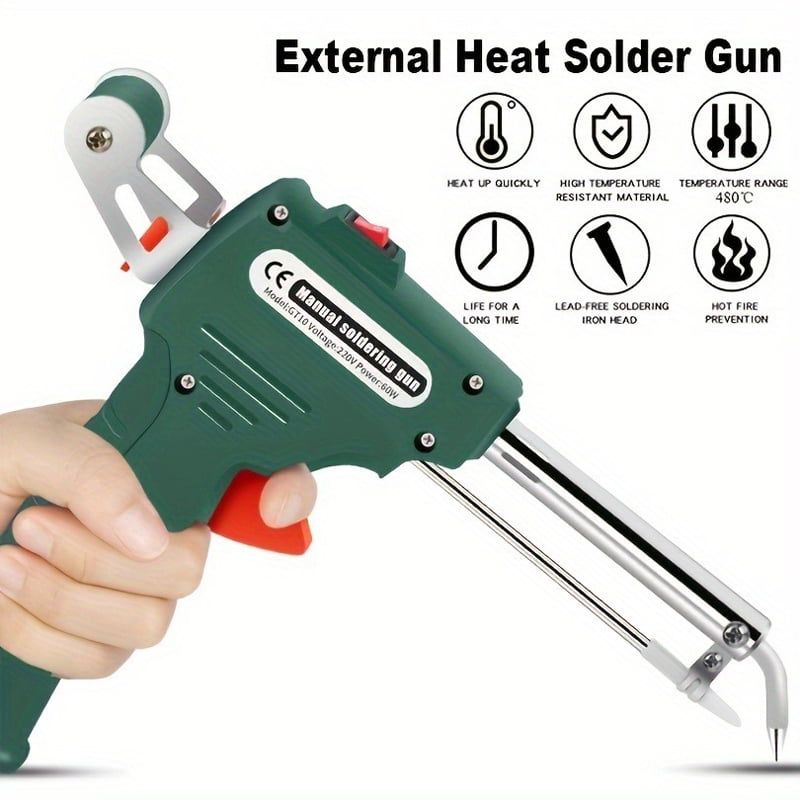 Πιστόλι κολλητήρι συγκόλλησης GT10 60W – Solder Gun External Heat OEM
