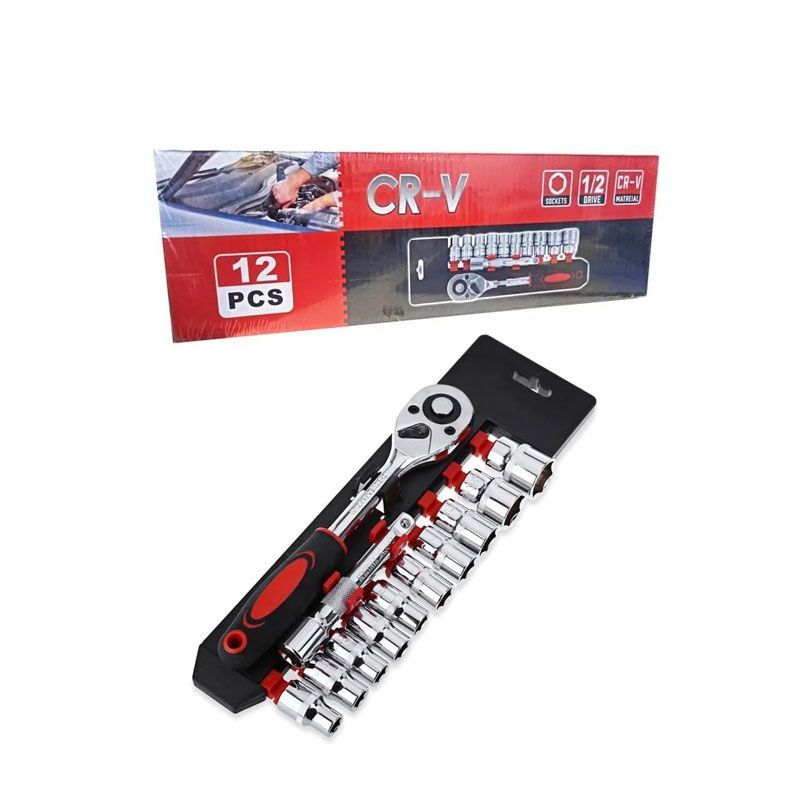 Σετ Καστάνια Καρυδάκια 1/2" Τεμάχια CR-V 12τεμ - CR-V Set Sockets OEM