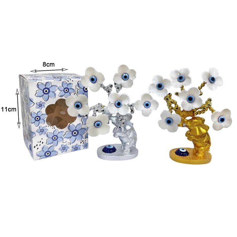 Διακοσμητικό με μπλε μάτια - Decoration with eyes - Χρυσό OEM