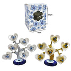 Διακοσμητικό με μπλε μάτια - Decoration with blue eyes - Ασημί OEM