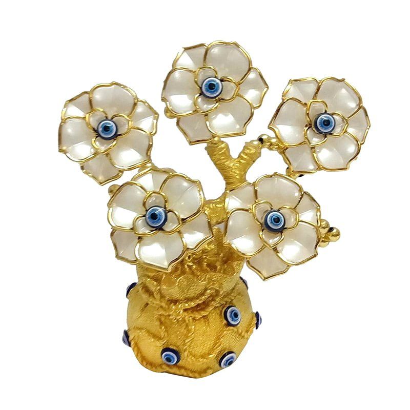 Διακοσμητικό με μπλε μάτια - Decoration with blue eyes - Ασημί OEM