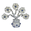 Διακοσμητικό με μπλε μάτια - Decoration with blue eyes - Ασημί OEM