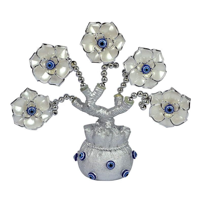 Διακοσμητικό με μπλε μάτια - Decoration with blue eyes - Ασημί OEM