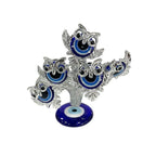Διακοσμητικό με μπλε μάτια - Decoration with blue eyes - Ασημί OEM