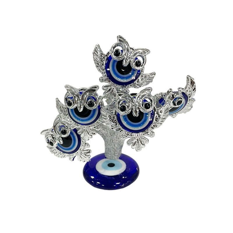 Διακοσμητικό με μπλε μάτια - Decoration with blue eyes - Ασημί OEM