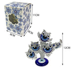 Διακοσμητικό με μπλε μάτια - Decoration with blue eyes - Ασημί OEM