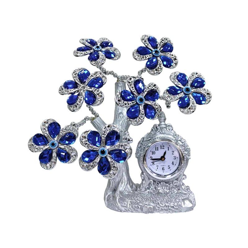 Διακοσμητικό με μπλε μάτια ρολόι - Decoration with blue eyes clock - Χρυσό OEM