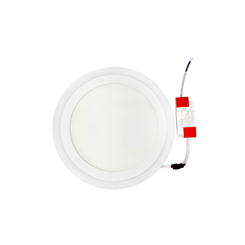 EHBMT LED φωτιστικό οροφής Ø205 18+6W λευκό+κίτρινο φώς - LED Panel light round - Blue white - Warm white OEM