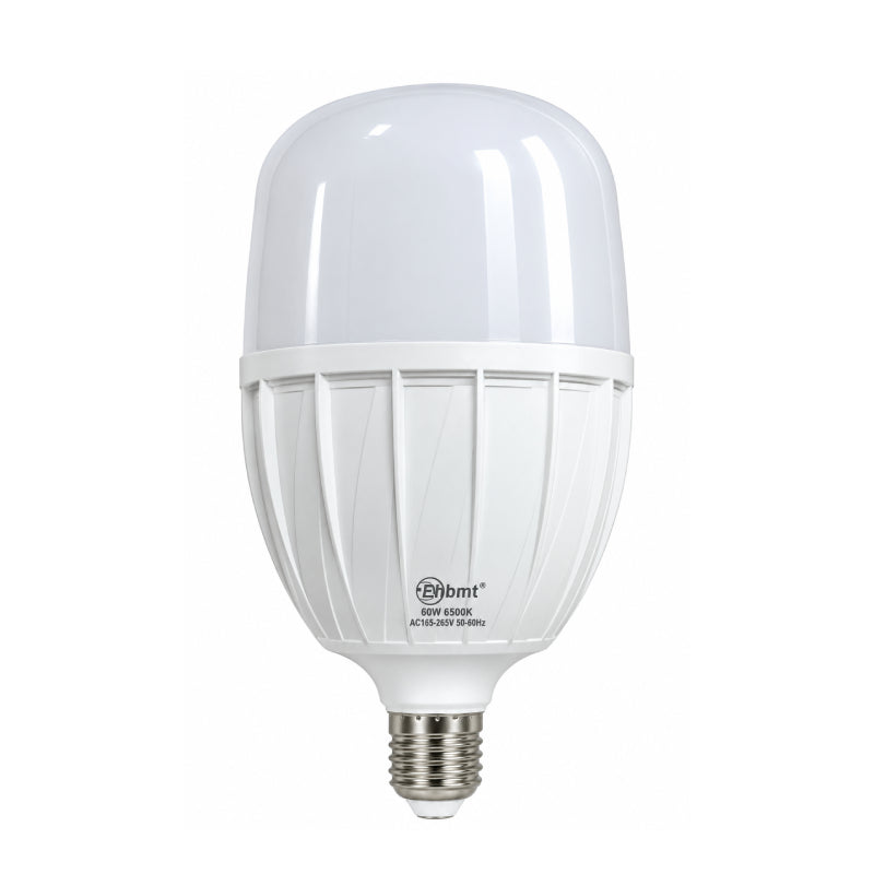 Λάμπα LED Υψηλής Ισχύος 60W E27 6500K Ψυχρό Λευκό - 60W E27 6500K Cool White High Power LED Bulb - Γκρι - Εκρού