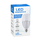 Λάμπα LED Υψηλής Ισχύος 60W E27 6500K Ψυχρό Λευκό - 60W E27 6500K Cool White High Power LED Bulb - Γκρι - Εκρού