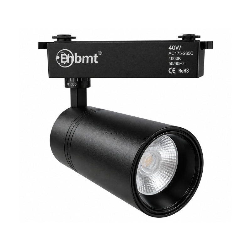 Ehbmt Σποτ Φωτιστικό Ράγας LED COB 40W 4000K Μαύρο - COB 40W 4000K Black LED Track Light