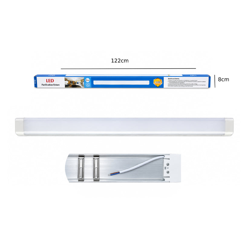 Γραμμικό Φωτιστικό Μπάρα LED 80W 120cm 6500K Ψυχρό Λευκό - 80W 120cm 6500K Cool White LED Linear Light
