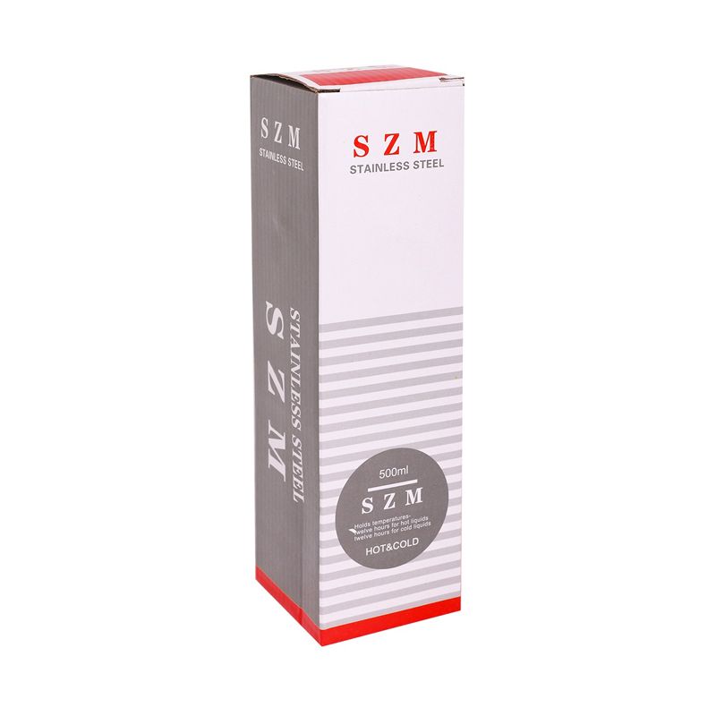 SZM Μπουκάλι Θερμός 500mL - Stainless Steel Bottle Jingbang 777 - Ασημί MSZM