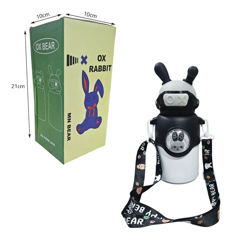Παγουρίνο Θερμός & Αξεσουάρ Μεταφοράς με Αυτάκια Λαγού 500ml - OX-Rabbit Thermal Water Bottle OEM