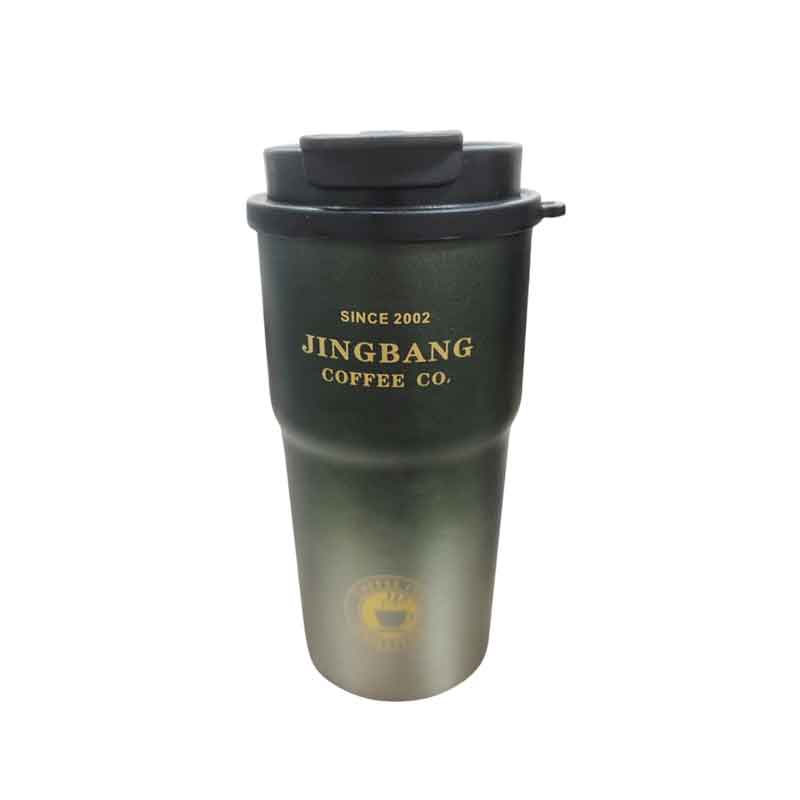 Ανοξείδωτο Ποτήρι Θερμός Jingbang Coffee Co. 500ml - Stainless Steel Bottle - Μαύρο OEM