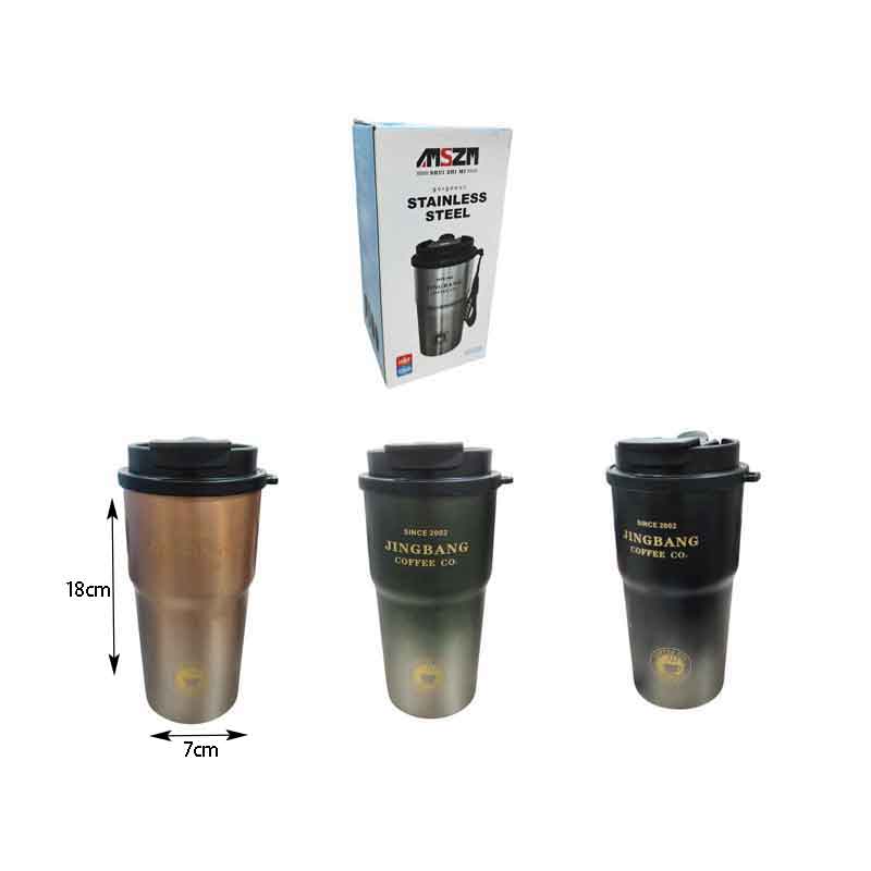 Ανοξείδωτο Ποτήρι Θερμός Jingbang Coffee Co. 500ml - Stainless Steel Bottle OEM