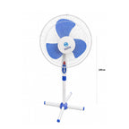 Ανεμιστήρας Δαπέδου Ηλεκτρικός 105cm - Electric Standing Floor Fan 105cm - Γκρί/Λευκό - Μαύρο/Λευκό OEM