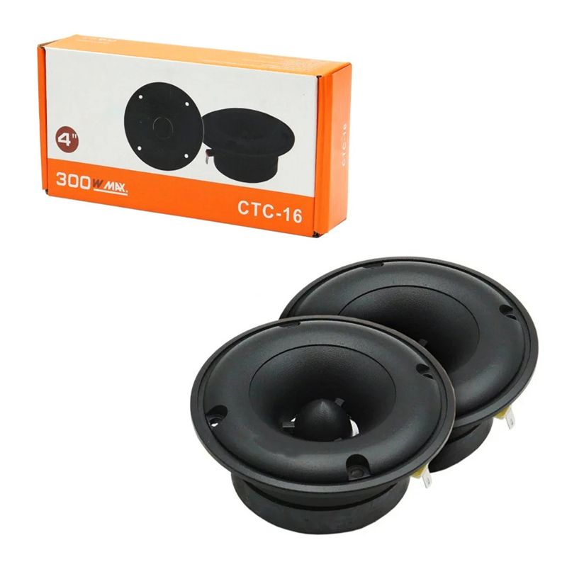 PerVoi Σετ Ηχεία Αυτοκινήτου 4" 300W 35w RMS CTC-16G - Tweeter Car Speaker PerVoi